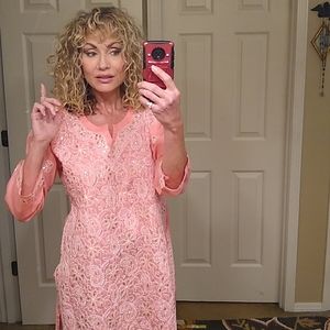🙏🥰 glamorous cotton tunic from India